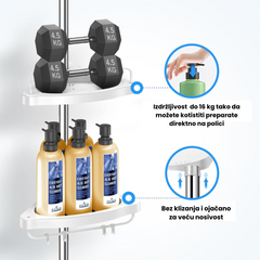 Ugaona Polica Za Kupatilo