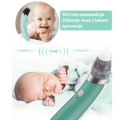 Aspirator za nos za bebe i decu – električni, nežan i efikasan
